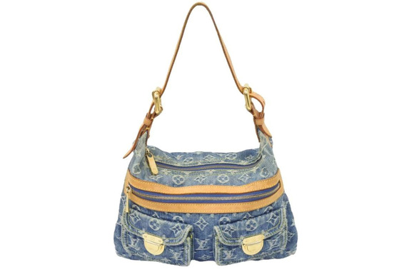 Louis Vuitton Handbags - Louis Vuitton Monogram Denim Baggy Shoulder Bag Canvas Blue